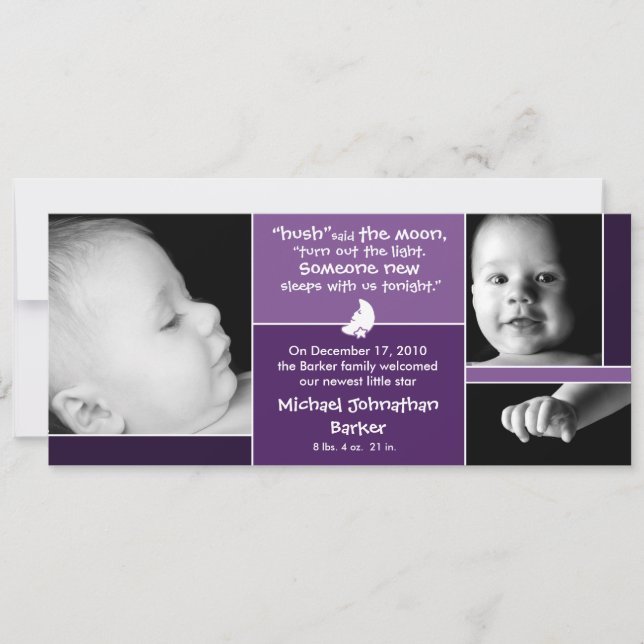 Hush disse o anúncio de nascimento da lua (Frente)