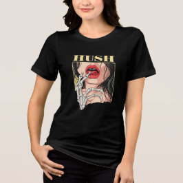 HUSH Graphic Women's T-Shirt – Bold Aesthetic Art 