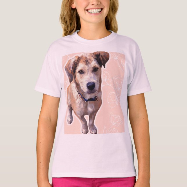 Husky Puppy  T-Shirt (Frente)