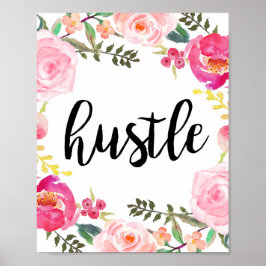Hustle, Arte Imprimível, Poster de Motivação, Escr