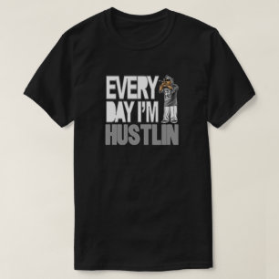 Hustlin diário - camisa de T
