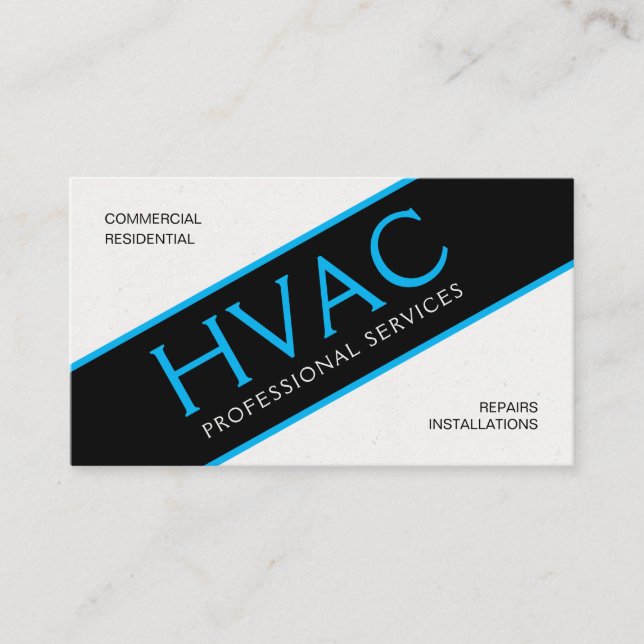 HVAC Standard, Cartão de visita de 3,5" x 2,0" (Frente)