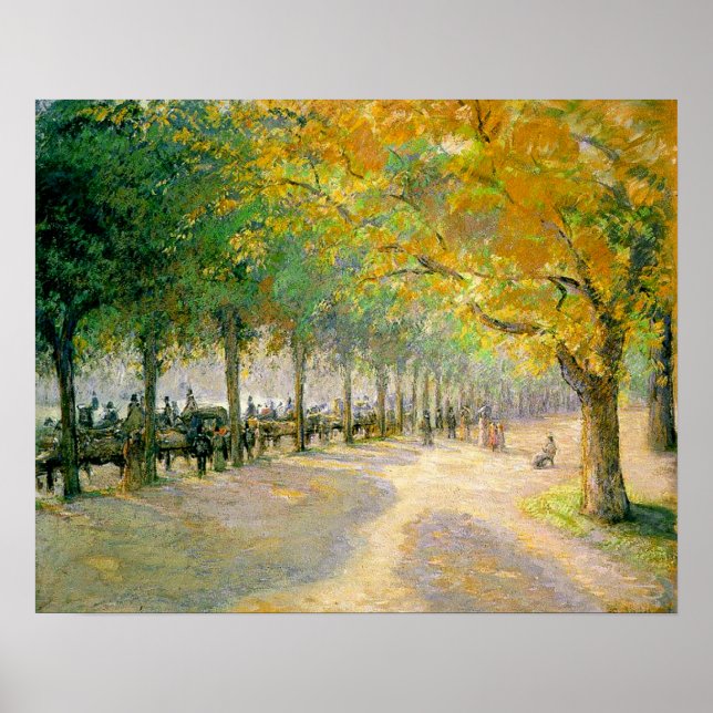 "Hyde Park" de Pissarro - Poster (Frente)