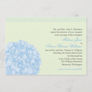 Hydrangea + Bolinhas que Wedding o convite
