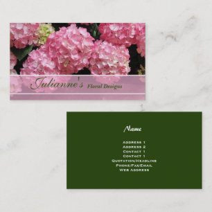  Hydrangea Cartões de visitas