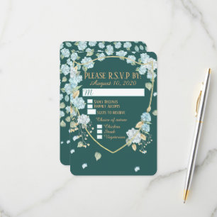 Hydrangea em placas RSVP à lua