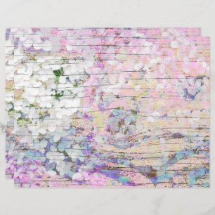 Hydrangea Floral Pink Country Vintage Madeira