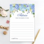 Hydrangea Greenerescente Azul Deseja e Cartão de A<br><div class="desc">Aproveite seu chá de panela com esses jogos engraçados. Personalize com a noiva para ser o nome e a data do chá. Para mais personalização,  clique no link "personalizar mais". Se precisar de ajuda,  entre em contato comigo,  por favor.</div>