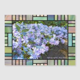Hydrangea hybrida "Dance Party" [Cartão Magnet]