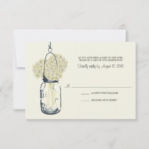 Hydrangea & Jarrão de Casamento RSVP