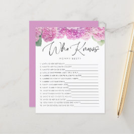 Hydrangea Rosa Que Conhece Os Jogos De Bebê Da Mam