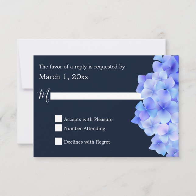 Hydrangea RSVP Azul (Frente)