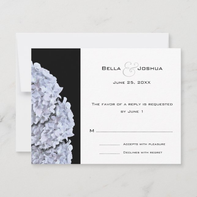 Hydrangeas brancas RSVP (Frente)