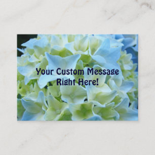 Hydrangeas do azul de Pessoal Empresa dos cartões