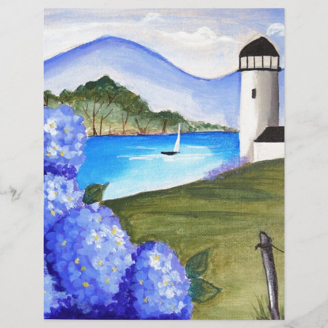 Hydrangeas pela baía (Frente)