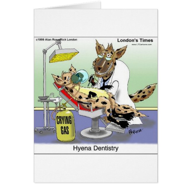 Hyena Odontologia Oferece Camisetas Cartões De Lam (Frente)