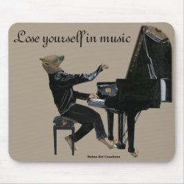 Hyena Piano Music Player Fantasy Art Mouse Pad