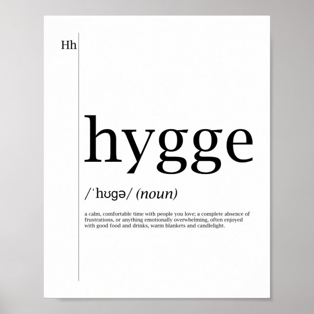 Hygge Poster - Cultura Dinamarquesa (Frente)