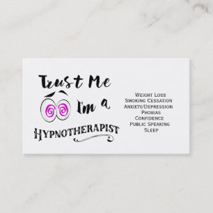 Hypnotherapist do cartão de visita de Hypnotherap