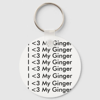 I <3 My Ginger chaveiro