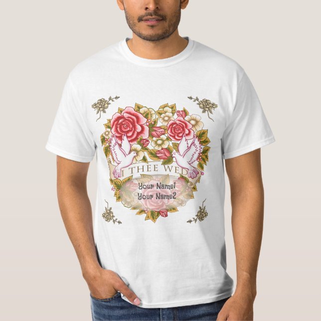 I A camiseta de casamento da Wed (Frente)