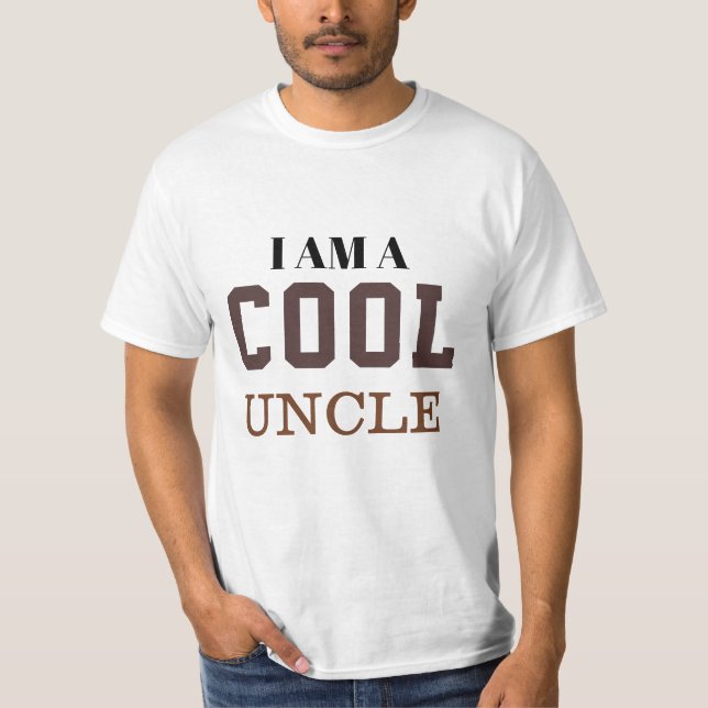 I am a cool uncle t-shirt  (Frente)