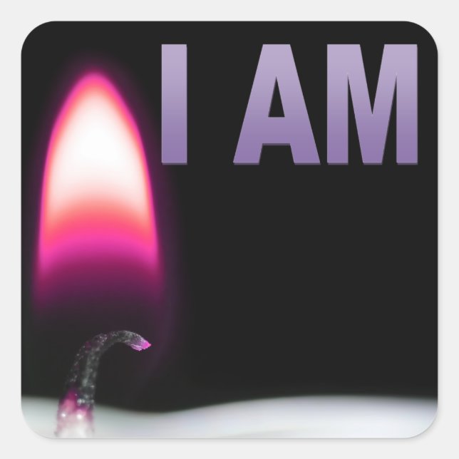 I AM Stickers (folha de 20 autocolantes 1,5x1.5) (Frente)
