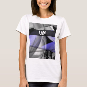 I AM T-Shirt Trend Abstrato Violet