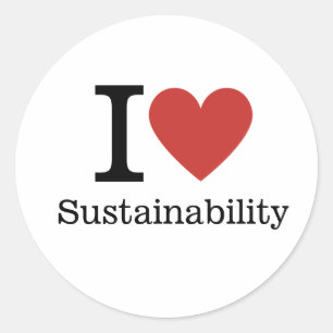 I ❤️ Autocolantes de Sustentabilidade