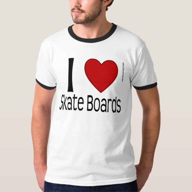 I Camisa de skate cardíaco (Frente)
