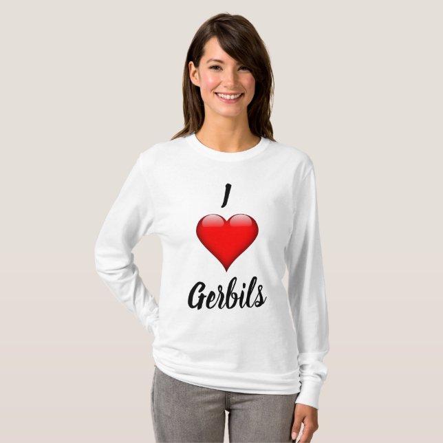 I Camisa dos Gerbils do Coração (Frente Completa)