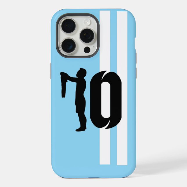 i Capa de telefone, Apple iPhone 15 Pro Mãe messi (Verso)