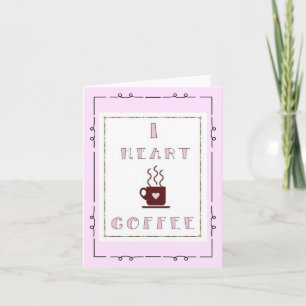 I Cartões de Nota de Café