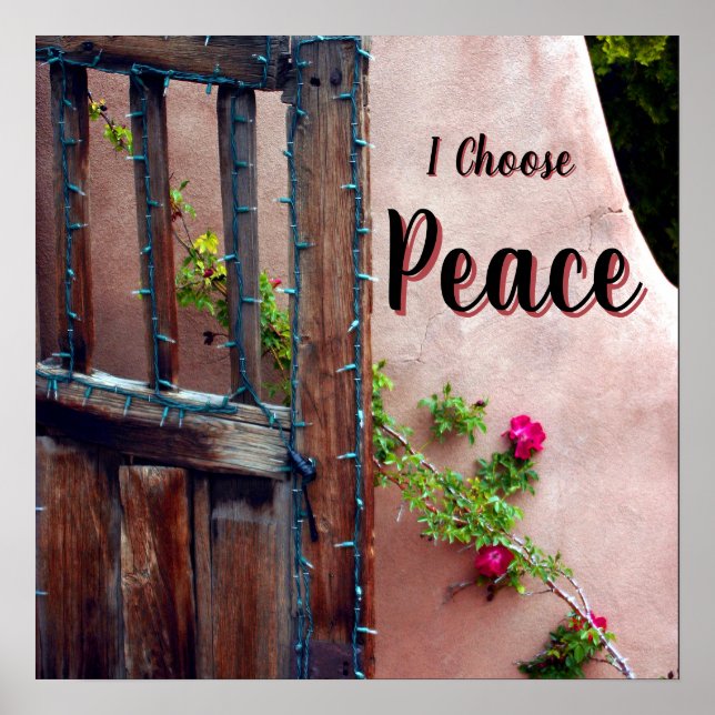 I Choose Peace Square Poster (Frente)