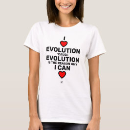 I coração evolução T-Shirt