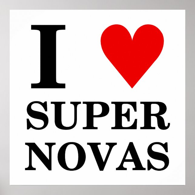 I (coração) SuperNovas Poster (Frente)