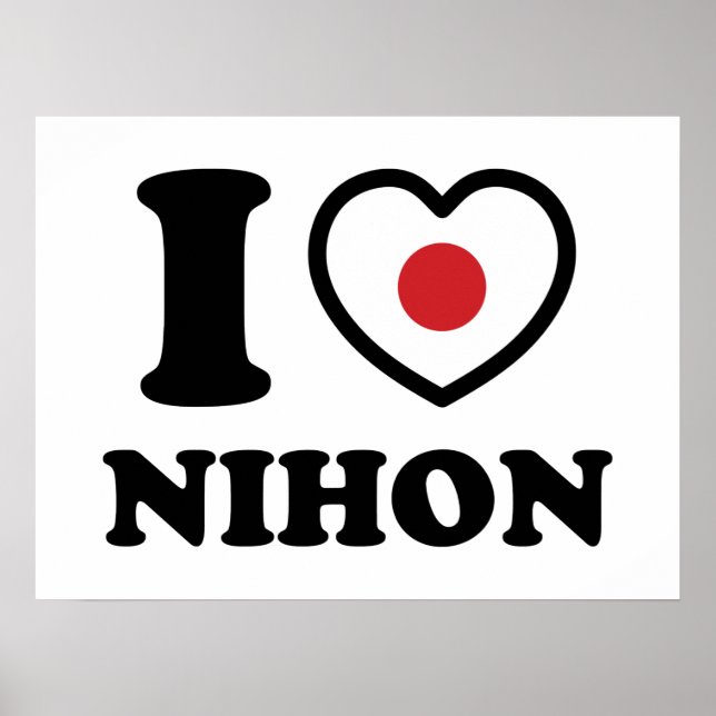 I HEART [AMOR] NIHON POSTER (Frente)
