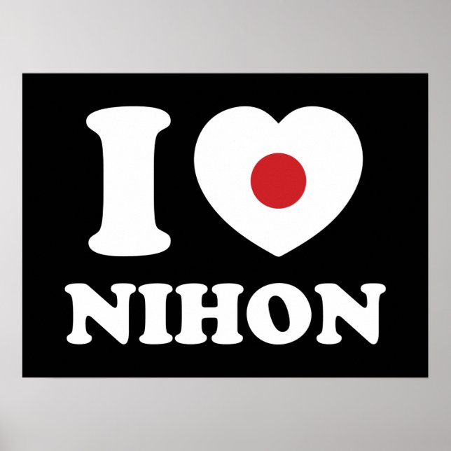 I HEART [AMOR] NIHON POSTER (Frente)
