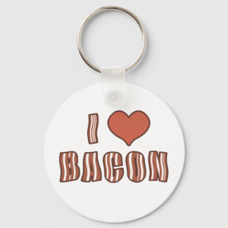 I Heart Bacon Chaveiro 001