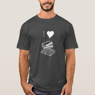 I Heart Books Reader Librarian Gift T-Shirt