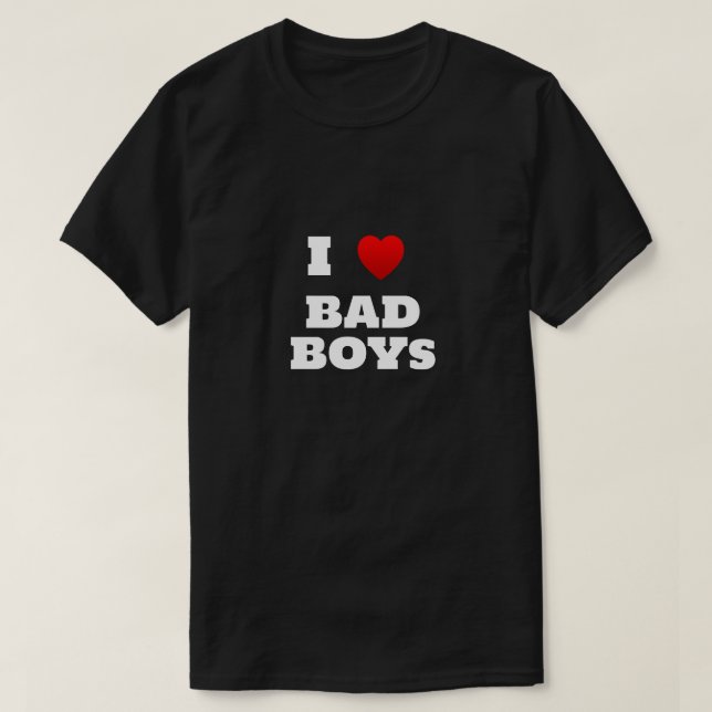 I Heart Boys T-Shirt (Frente do Design)