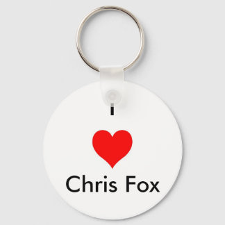 I Heart Chris Fox Chaveiro [Branco; Estilo 2]