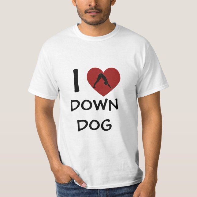 I Heart Down Dog - Camisetas de ioga (Frente)