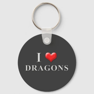 I Heart Dragon Chaveiro 002
