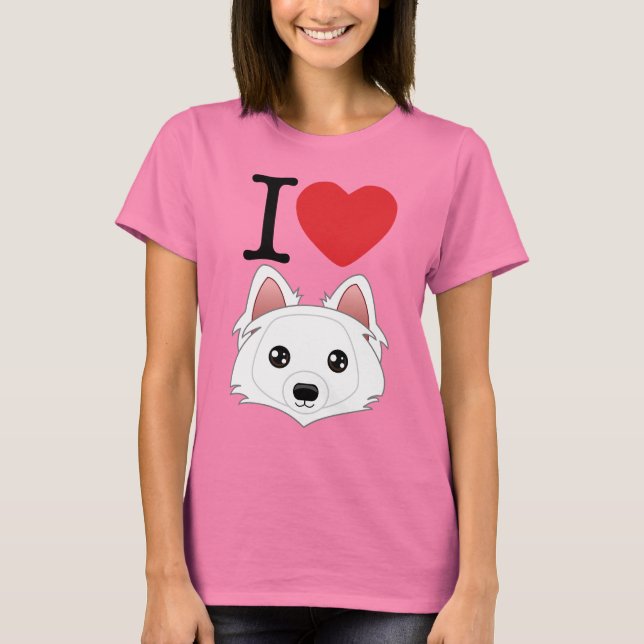 I Heart Eskimo Dogs T-Shirt (Frente)