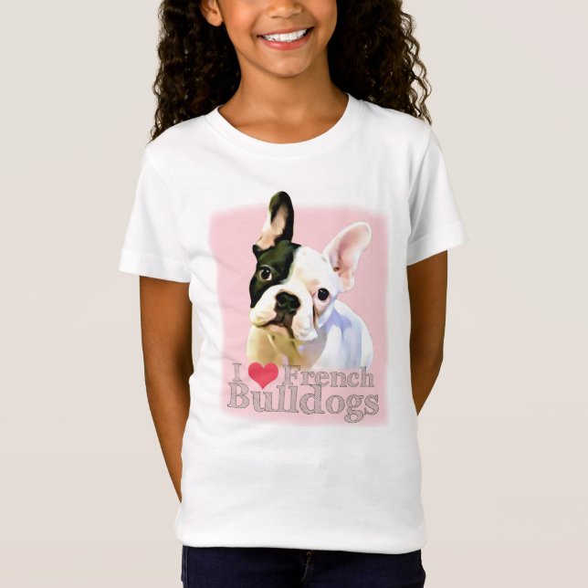 I Heart French Bulldog T-Shirt (Frente)