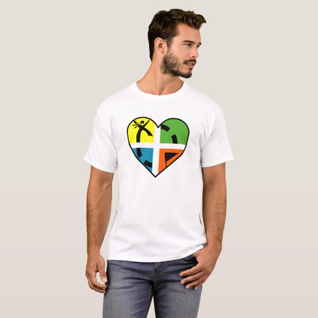 I Heart Geocaching Camiseta engraçada (Frente Completa)