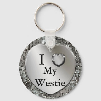 I Heart (Love) My Westie Chaveiro