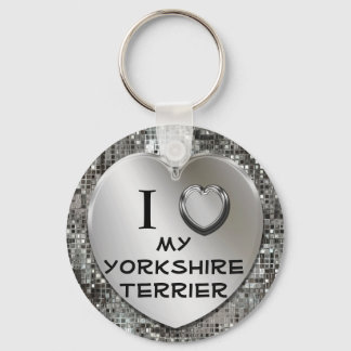 I Heart (Love) My Yorkshire Terrier Chaveiro
