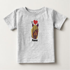 I Heart Love Ponies Fofo T-Shirt